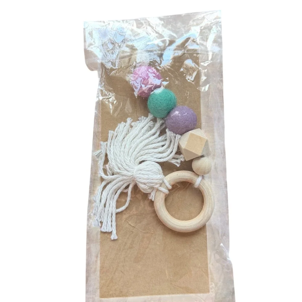 Cozy‎ Acres Homestead Wooly Key Pendant Essential Oil Diffuser Keychain Boho New